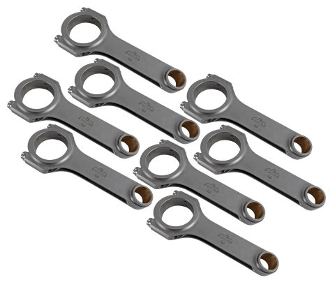 Eagle Chevrolet 4340 Steel H-Beam Connecting Rods 6.535in Length Cap Screw Bushed (Set of 8)