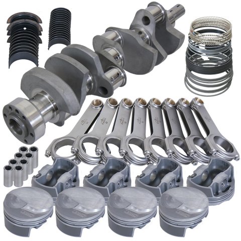 Eagle Chevy Tall 454 1Pc 4.250in Crank 6.800in H-Beam 18cc Dome 4.280in Pistons Rotating Assembly