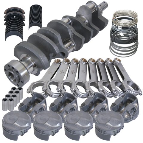 Eagle Chevy Tall 454 1Pc 4.250in Crank 6.800in H-Beam 43cc Dome 4.310in Pistons Rotating Assembly