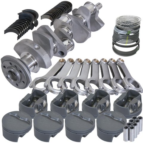 Eagle Chevy 350 3.480in Crank 6.000in H-Beam -5cc Flat Top 4.000in Pistons Rotating Assembly