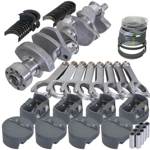 Eagle Chevy LT1 350 1Pc 3.480in Crank 6.000in H-Beam -5cc Flat Top 4.000in Pistons Rotating Assembly