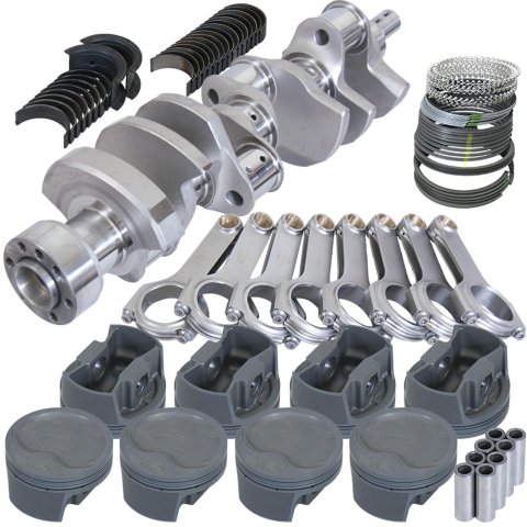 Eagle Chevy LT1 350 1Pc 3.750in Crank 5.700in H-Beam -16cc Inv Dome 4.040in Piston Rotating Assembly
