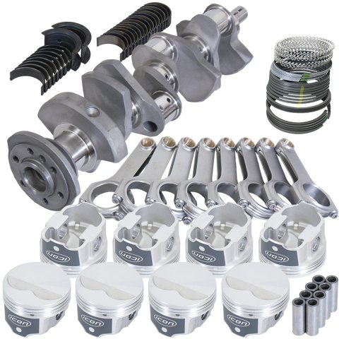 Eagle Chevy 350 3.480in Crank 5.700in H-Beam -3.7cc Flat Top 4.060in Pistons Rotating Assembly