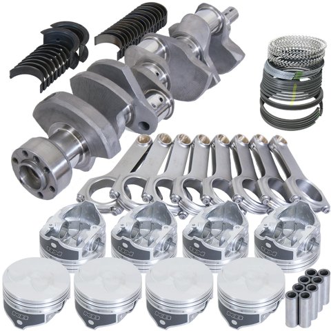 Eagle Chevy LT1 350 1Pc 3.480in Crank 6.000in H-Beam -3.7cc 4.030in Pistons Rotating Assembly