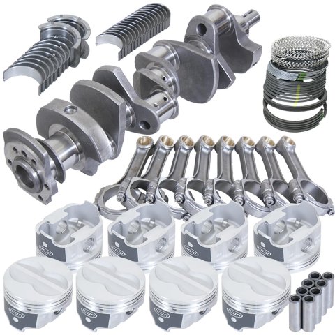 Eagle Chevy 350 3.750in Crank 5.700in I-Beam Rods -10cc 4.040in Pistons Rotating Assembly