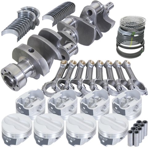 Eagle Chevy LT1350 1Pc 3.750in Crank 5.700in I-Beam Rods -10cc 4.030in Pistons Rotating Assembly