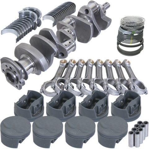 Eagle Chevy 400 3.750in Crank 5.700in I-Beam Rods -5cc Flat Top 4.125in Pistons Rotating Assembly