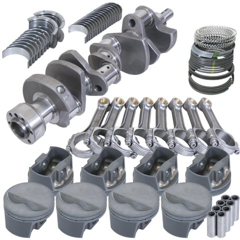 Eagle Chevy LT1350 1Pc 3.480in Crank 5.700in I-Beam Rods -5cc 4.000in Pistons Rotating Assembly