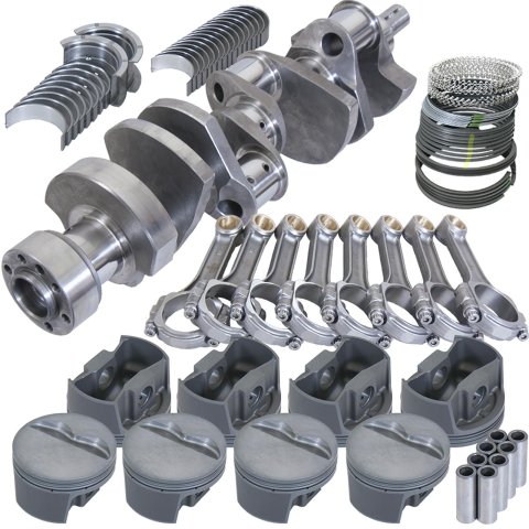 Eagle Chevy LT1350 1Pc 3.750in Crank 5.700in I-Beam Rods -5cc 4.030in Pistons Rotating Assembly