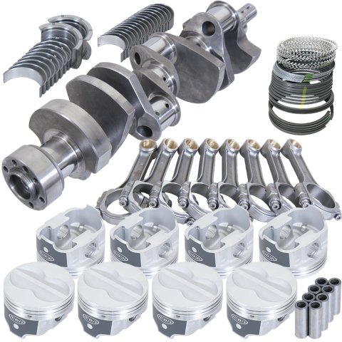 Eagle Chevy 350 1Pc 3.750in Crank 5.700in I-Beam Rods -10cc 4.040in Pistons Rotating Assembly