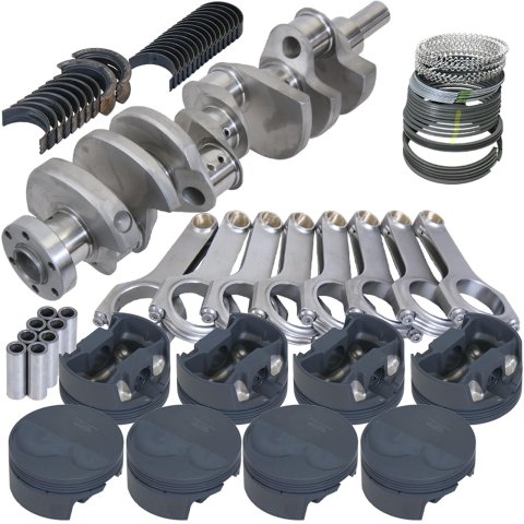 Eagle Ford 302 TW Heads 3.400in Crank 5.400in H-Beam -6cc Flat Top 4.040in Pistons Rotating Assembly
