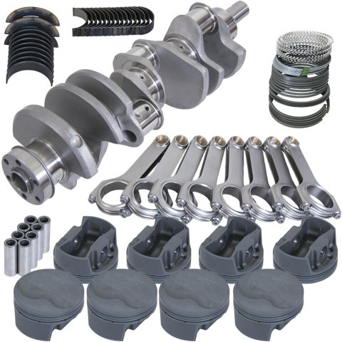 Eagle Ford 351W 4.000in Crank 6.250in H-Beam -6.6cc Flat Top 4.155in Pistons Rotating Assembly