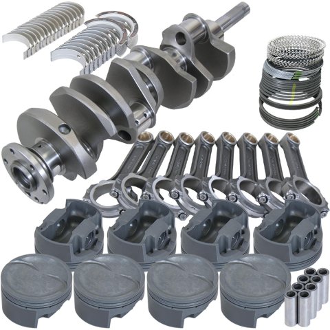 Eagle Ford FE 4.250in Crank 6.700in I-Beam Rods -28cc Inv Dome 4.080in Pistons Rotating Assembly
