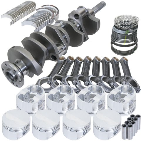 Eagle Ford FE 4.125in Crank 6.700in I-Beam Rods -7cc Flat Top 4.250in Pistons Rotating Assembly