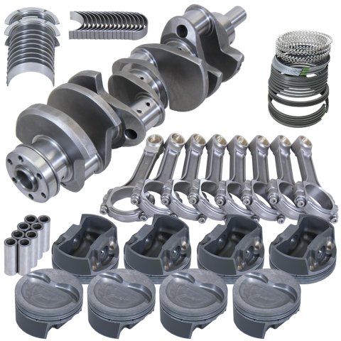Eagle Ford 351W 4.000in Crank 6.250in I-Beam Rods -26cc Inv Dome 4.125in Pistons Rotating Assembly