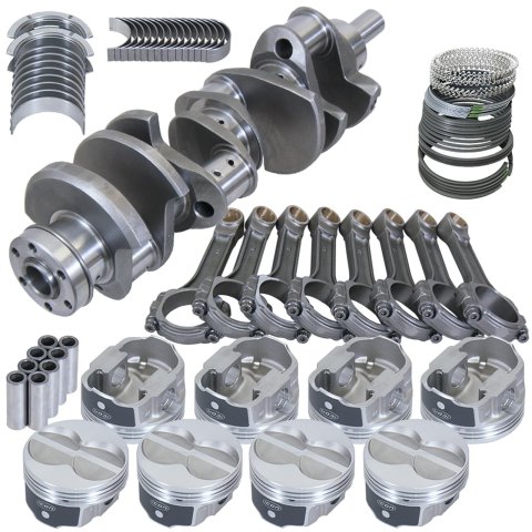 Eagle Ford 351W 4.000in Crank 6.200in I-Beam Rods -11cc Flat Top 4.000in Pistons Rotating Assembly