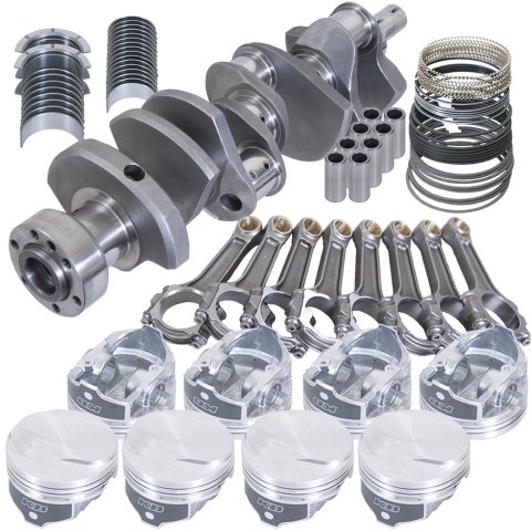 Eagle Chevy 454 1Pc 4.250in Crank 6.385in I-Beam Rods 17cc Dome 4.320in Pistons Rotating Assembly