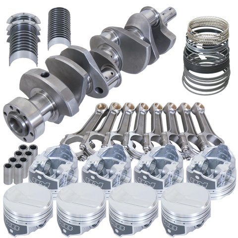 Eagle Chevy 454 1Pc 4.000in Crank 6.135in I-Beam Rods 25.5cc Dome 4.350in Pistons Rotating Assembly