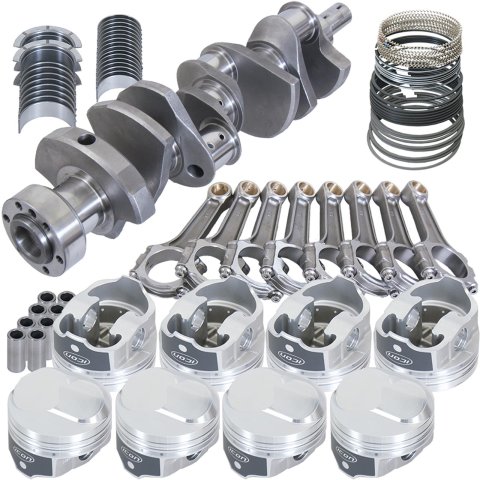 Eagle Chevy 454 1Pc 4.000in Crank 6.135in I-Beam Rods 43cc Dome 4.250in Pistons Rotating Assembly