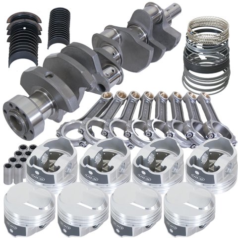 Eagle Chevy 454 1Pc 4.000in Crank 6.135in I-Beam Rods 43cc Dome 4.280in Pistons Rotating Assembly