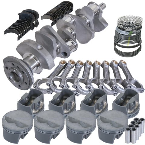 Eagle Chevy 350 3.480in Crank 5.700in I-Beam Rods -5cc Flat Top 4.030in Pistons Rotating Assembly