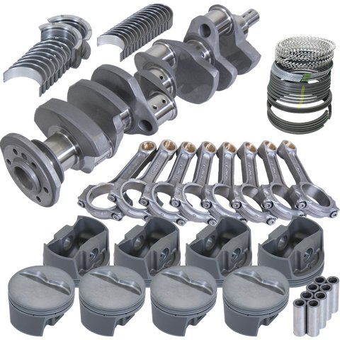 Eagle Chevy 350 3.750in Crank 5.700in I-Beam Rods -5cc Flat Top 4.060in Pistons Rotating Assembly