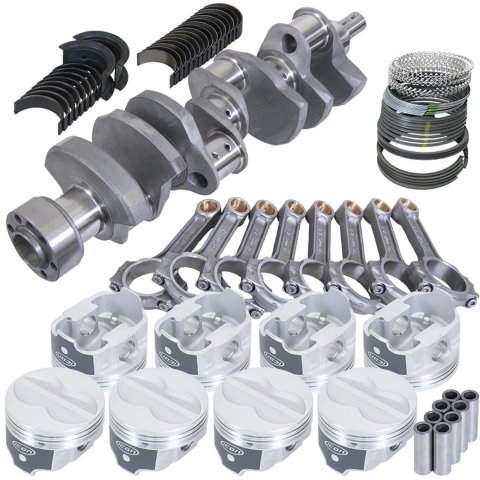Eagle Chevy LT1 350 1Pc 3.750in Crank 5.700in I-Beam Rods -10cc 4.040in Pistons Rotating Assembly