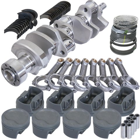Eagle Chevy LT1 350 1Pc 3.750in Crank 5.700in I-Beam Rods -16cc 4.060in Pistons Rotating Assembly