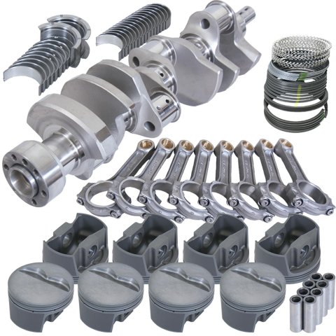 Eagle Chevy LT1 350 1Pc 3.750in Crank 5.700in I-Beam Rods -5cc 4.040in Pistons Rotating Assembly