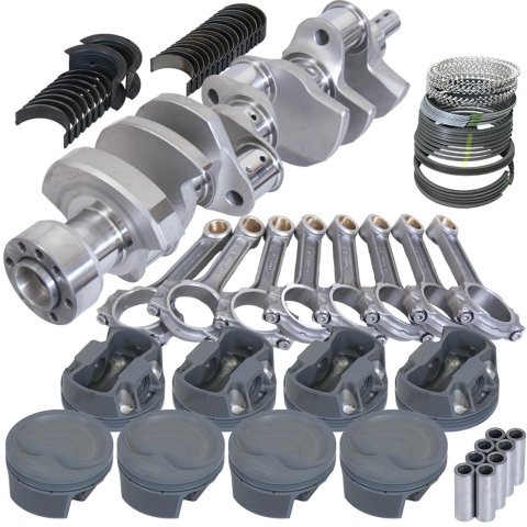 Eagle Chevy LT1 350 1Pc 3.750in Crank 6.000in I-Beam Rods -16cc 4.040in Pistons Rotating Assembly