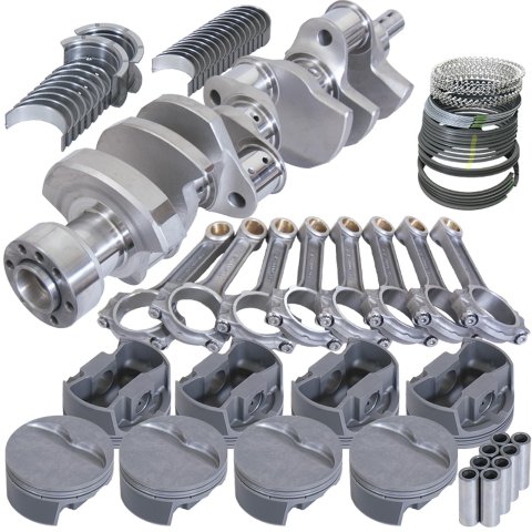 Eagle Chevy LT1 350 1Pc 3.750in Crank 6.000in I-Beam Rods -5cc 4.060in Pistons Rotating Assembly