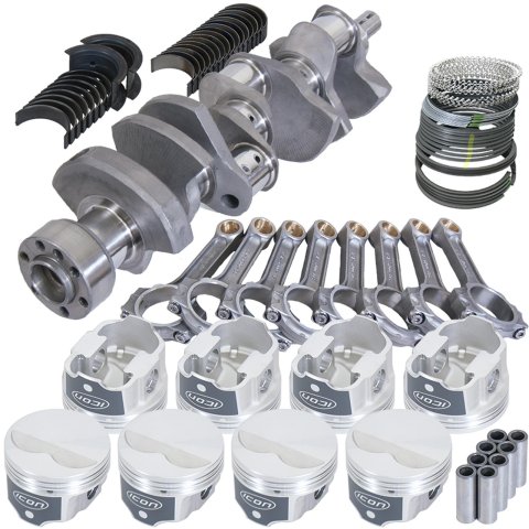 Eagle Chevy LT1 350 1Pc 3.480in Crank 5.700in I-Beam Rods -3.7cc 4.040in Pistons Rotating Assembly