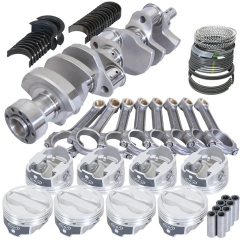 Eagle Chevy LT1 350 1Pc 3.750in Crank 6.000in I-Beam Rods -18cc 4.060in Pistons Rotating Assembly