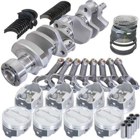 Eagle Chevy LT1 350 1Pc 3.750in Crank 5.700in I-Beam Rods -18cc 4.030in Pistons Rotating Assembly