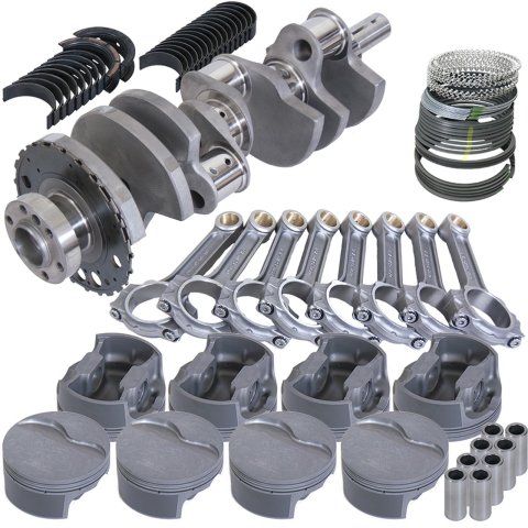 Eagle Chevy LS7 4.000in Crank 24 Tth Rlctor 6.125in I-Beam Rods 4.125in Pistons Rotating Assembly