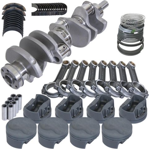Eagle Ford 351W 4.000in Crank 6.250in I-Beam Rods -6.6cc Flat Top 4.125in Pistons Rotating Assembly