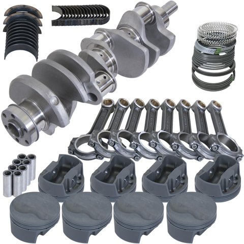 Eagle Ford 351W 4.000in Crank 6.250in I-Beam Rods -6.6cc Flat Top 4.155in Pistons Rotating Assembly