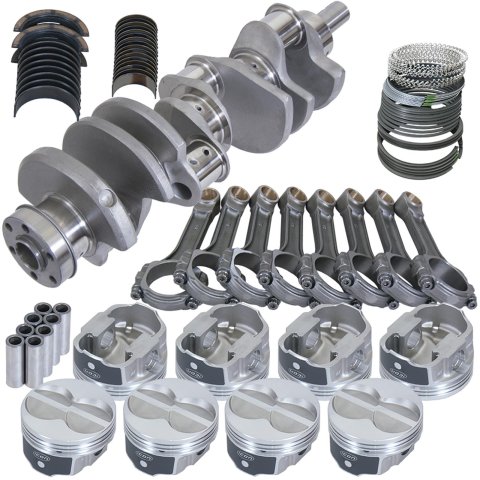 Eagle Ford 351W 4.000in Crank 6.200in I-Beam Rods -11cc Flat Top 4.000in Pistons Rotating Assembly