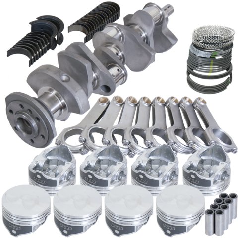 Eagle Chevy 350 3.480in Crank 6.000in H-Beam -3.7cc Flat Top 4.000in Pistons Balanced Assembly