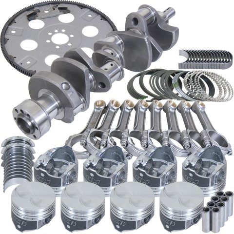 Eagle Chevy 305 1Pc 3.480in Crank 5.700in I-Beam Rods 3.776in Pistons 168 Tooth FP Balanced Assembly