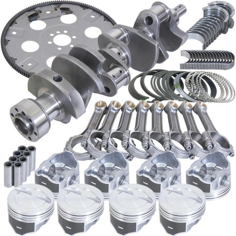 Eagle Chevy LT1350 1Pc 3.750in Crank 5.700in I-Beam 4.040in Pistons 168 Tooth FP Balanced Assembly