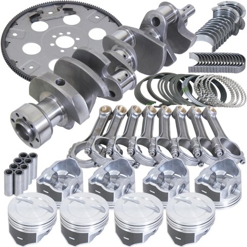 Eagle Chevy LT1350 1Pc 3.750in Crank 5.700in I-Beam 4.060in Pistons 168 Tooth FP Balanced Assembly