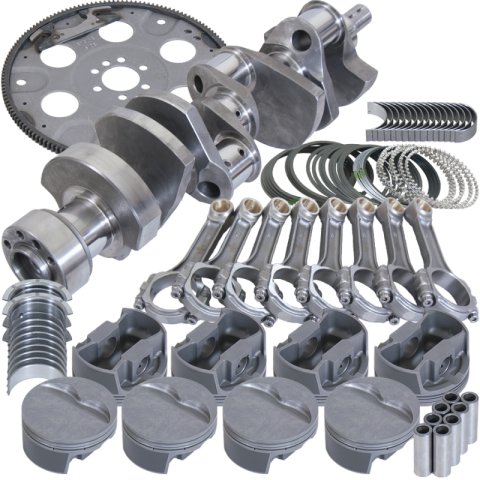 Eagle Chevy LT1350 1Pc 3.750in Crank 6.000in I-Beam Rod 4.040in Pistons 153 Tth FP Balanced Assembly