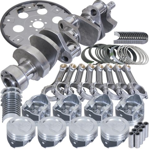 Eagle Chevy LT1350 1Pc 3.750in Crank 5.700in I-Beam Rods 4.000in Pistons 168 Tooth FP Bal Assembly