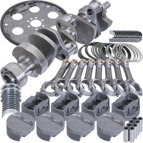 Eagle Chevy LT1350 1Pc 3.750in Crank 6.000in I-Beam 4.030in Pistons 153 Tooth FP Balanced Assembly