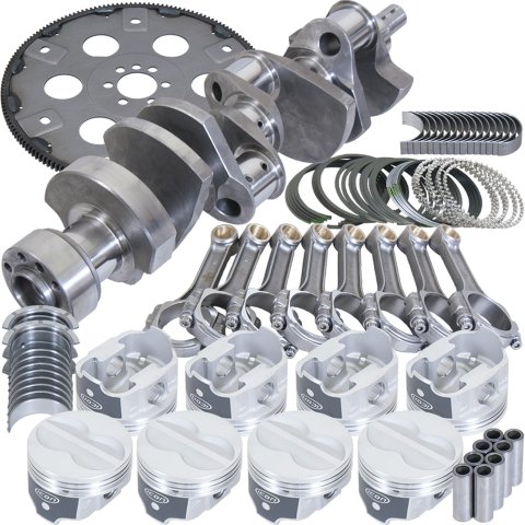 Eagle Chevy 350 1Pc 3.750in Crank 5.700in I-Beam Rods -10cc 4.000in Pistons Balanced Assembly