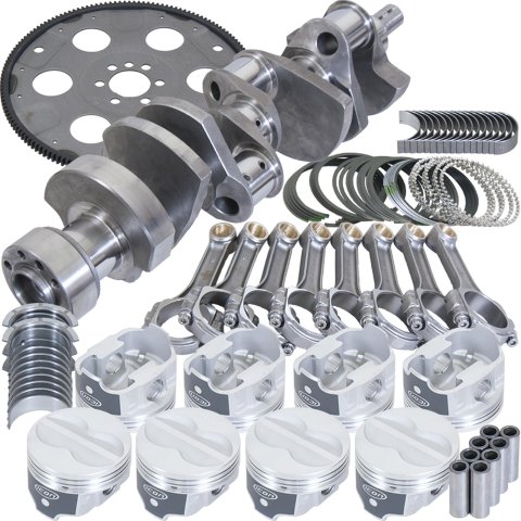 Eagle Chevy 350 1Pc 3.750in Crank 5.700in I-Beam Rods -10cc 4.040in Pistons Balanced Assembly