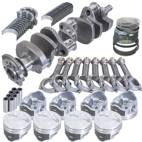 Eagle Chevy 350 2Pc 3.750in Crank 5.700in I-Beam Rods -12cc Inv 4.030in Pistons Balanced Assembly