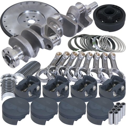 Eagle Ford 302 TW 3.400in Crank 5.400in I-Beam Rods -6cc 4.040in Piston Dmpr/157 Tth FW Bal Assembly