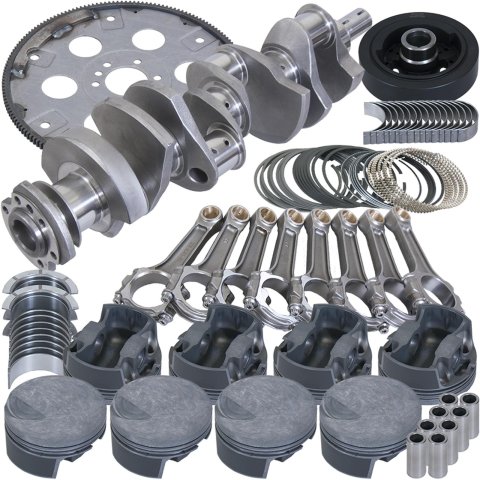 Eagle Chevy 454 4.250in Crank 6.385in I-Beam Rods -3cc Flat Top 4.350in Pistons Balanced Assembly
